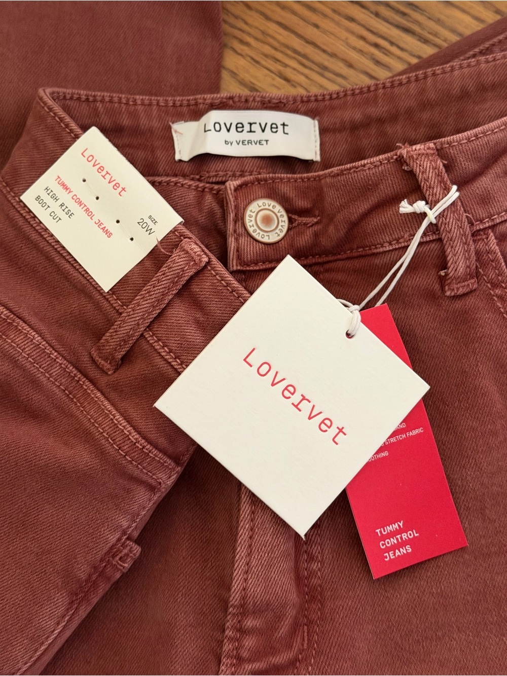 NWT | Lovervet by Vervet | Tummy Control High Rise Bootcut Jeans - Size 20W - Picture 4 of 4